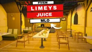 Explore exclusive fivem Limeys Juice mlo for a vibrant virtual world: Free restaurant, ready nightclub, secret cave, and unique home interiors for