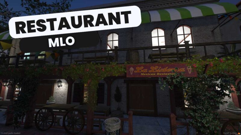 "Immerse in diverse Fivem restaurant mlo – Italian, Chinese, Japanese, and more. Create unique atmospheres with customizable interiors."