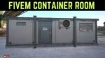 FiveM Container Room featuring detailed interior design and realistic elements for immersive roleplay.