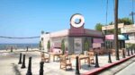 Discover Fivem's vibrant fivem donut shop scene, featuring Dunkin-inspired menus and immersive MLO locations for GTA V enthusiasts