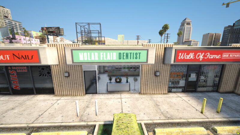 Molar Flair Dentist FiveM featuring detailed dental office design and realistic elements for immersive roleplay.