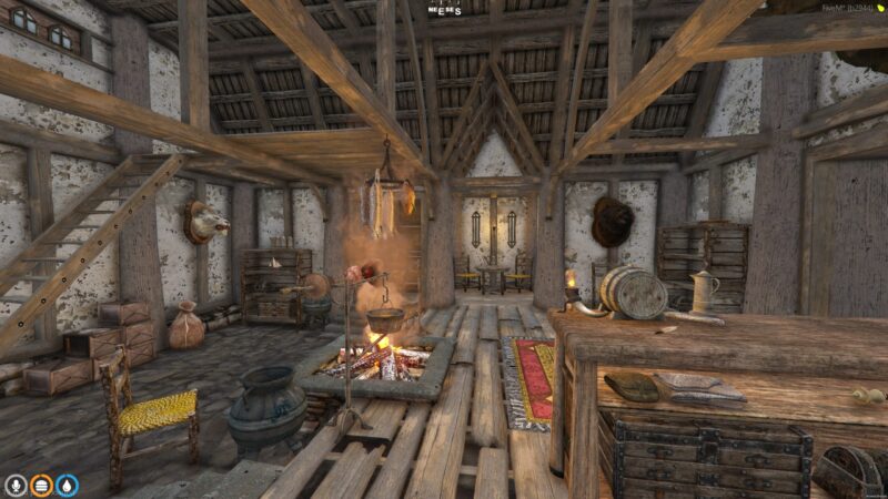 FiveM Old House Interiors showcasing vintage furnishings and detailed design elements for immersive roleplay.