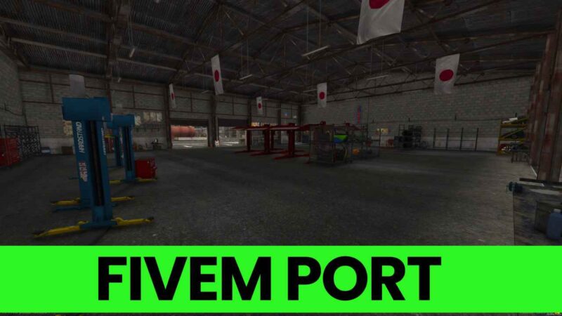 FiveM Port featuring detailed dock layout and realistic maritime elements for immersive roleplay.