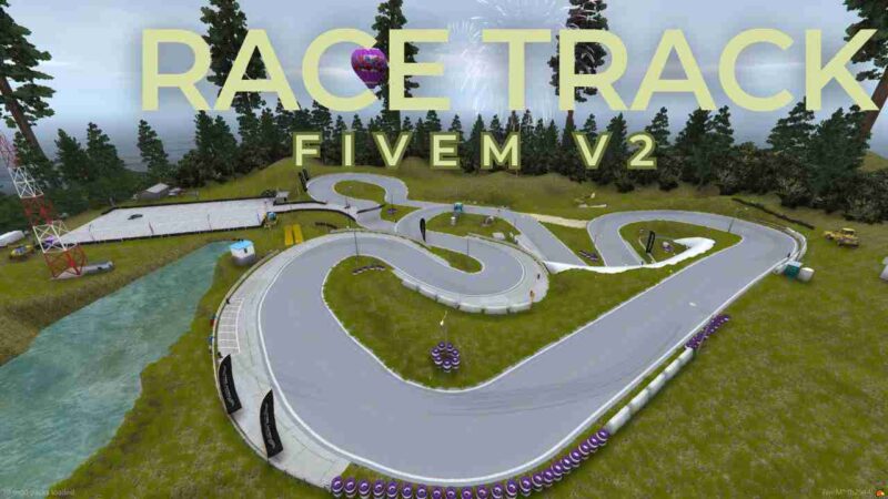 Race Track FiveM V2 featuring updated track design and immersive environment for exciting roleplay races.