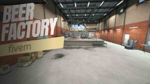 Beer Factory FiveM featuring detailed production design and immersive elements for realistic roleplay.