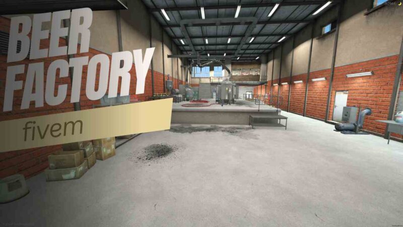 Beer Factory FiveM featuring detailed production design and immersive elements for realistic roleplay.