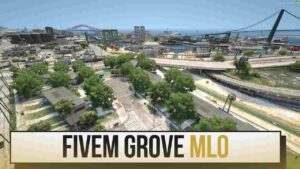 FiveM Grove MLO featuring detailed gang area design and immersive elements for realistic roleplay.