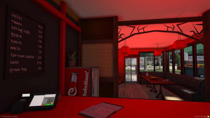 Chinese Restaurant FiveM featuring detailed interior design and immersive elements for authentic roleplay.