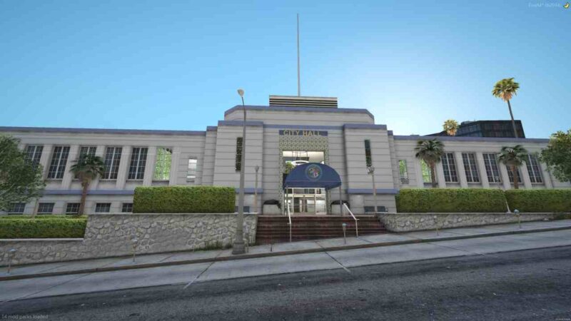 FiveM City Hall featuring detailed government building design and immersive elements for realistic roleplay.