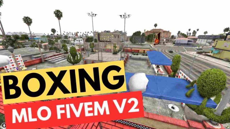 Boxing MLO FiveM V2 - Detailed 3D model of a boxing gym for FiveM roleplay servers