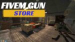 FiveM Gun Store with detailed interior and realistic weapon displays