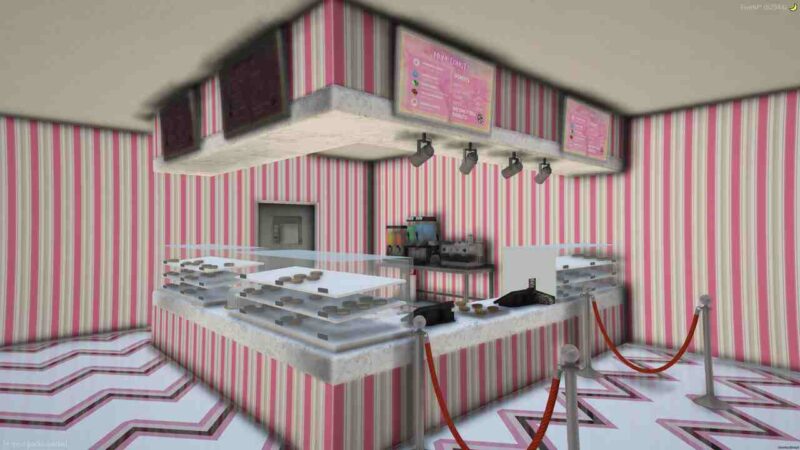 FiveM Donut Shop featuring detailed interior design and immersive elements for engaging roleplay.