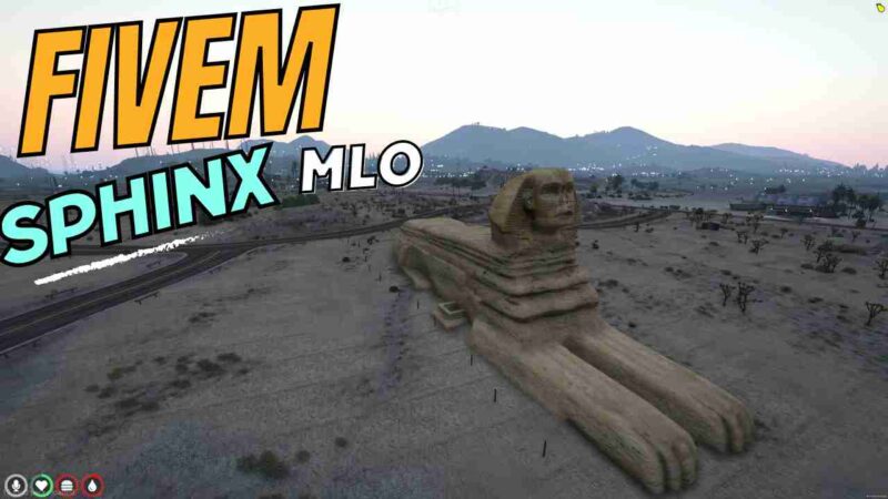 FiveM Sphinx MLO with detailed ancient Egyptian architecture for roleplay servers