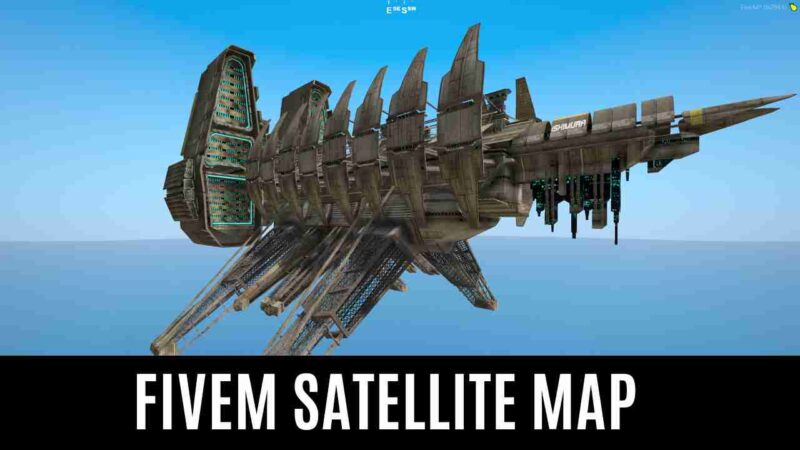 FiveM Satellite Map showing detailed city layout and landmarks for immersive gameplay experience.