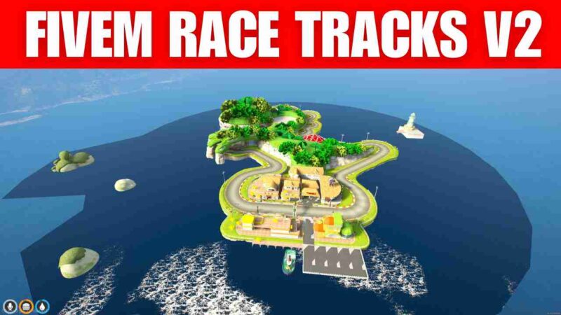 FiveM Race Tracks V2 - detailed and immersive racing map for FiveM roleplay servers