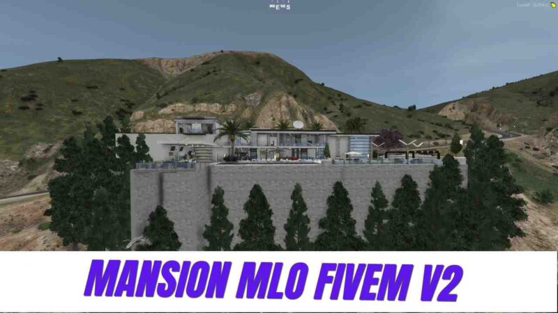 Mansion MLO FiveM V2 showcasing luxurious interiors and expansive design elements for immersive roleplay.