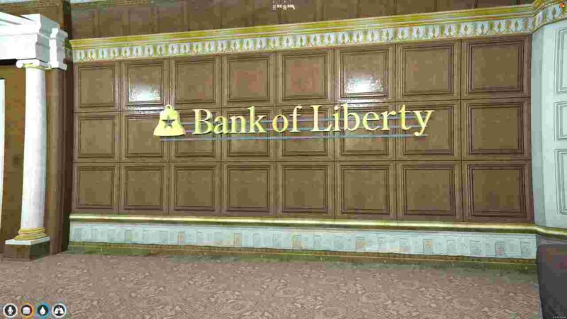 FiveM Bank of Liberty detailed building exterior with modern architecture