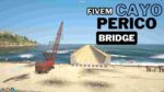 FiveM Cayo Perico Bridge - detailed view of the iconic bridge in Cayo Perico map