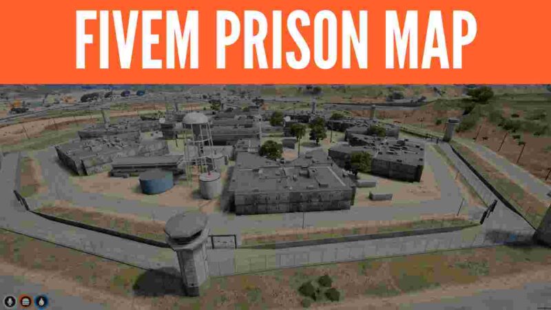 FiveM Prison Map - Detailed layout of a custom FiveM prison map for roleplay servers.