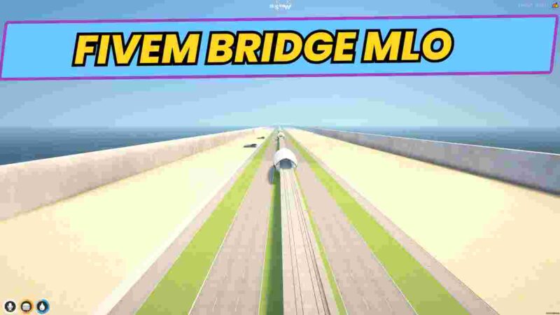 FiveM Bridge MLO showcasing a detailed virtual bridge model for roleplay servers