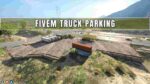 FiveM truck parking lot with realistic layout and detailed textures