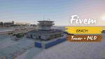 FiveM Beach Tower MLO with modern architecture and beachfront view