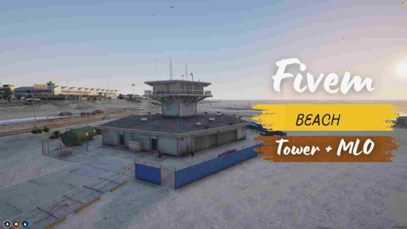 FiveM Beach Tower MLO with modern architecture and beachfront view