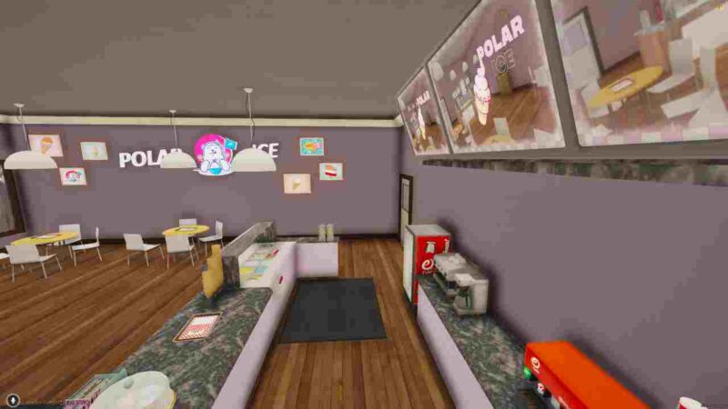 The FiveM Polar Ice Cream Shop MLO is a delightful addition to any GTA V multiplayer server. Its inviting design, detailed interiors, and interactive