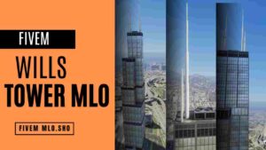 FiveM Wills Tower MLO in a bustling city environment