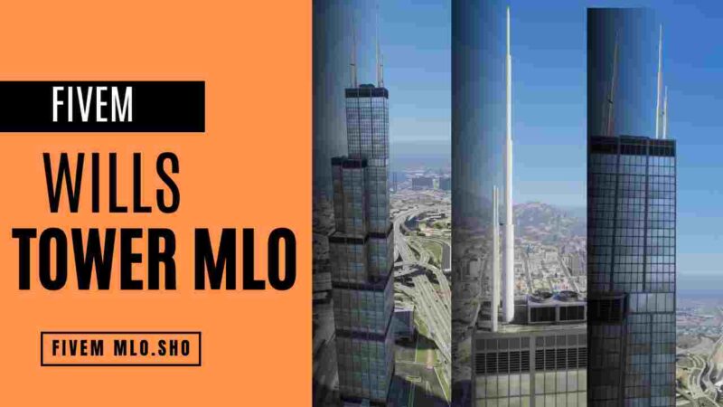 FiveM Wills Tower MLO in a bustling city environment