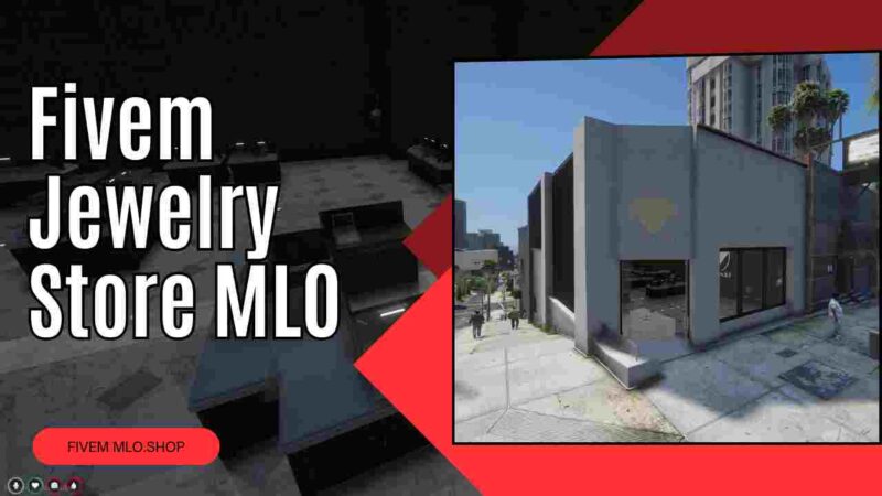 Jewelry store MLO for FiveM with elegant display cases and jewelry showcases